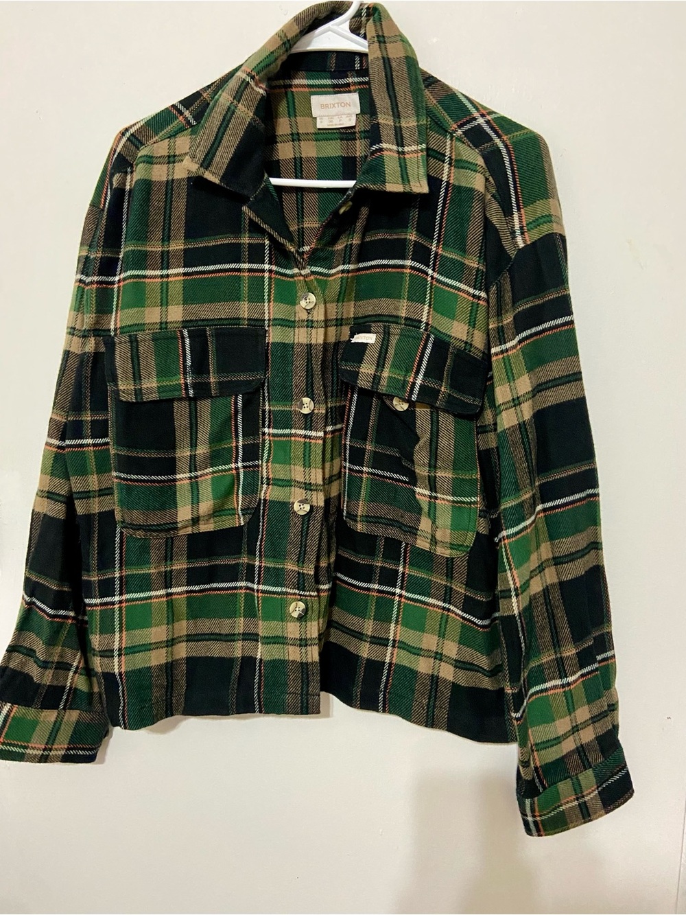 Brixton Green Plaid Utility Jacket